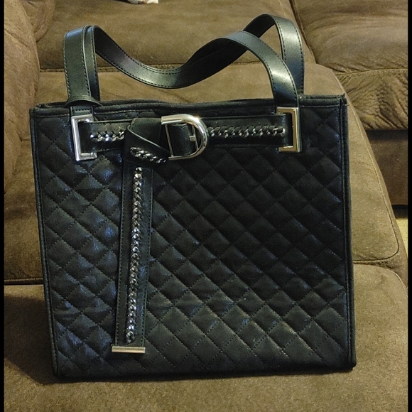 Quilted Tote with Wristlet - Picture 1 of 8